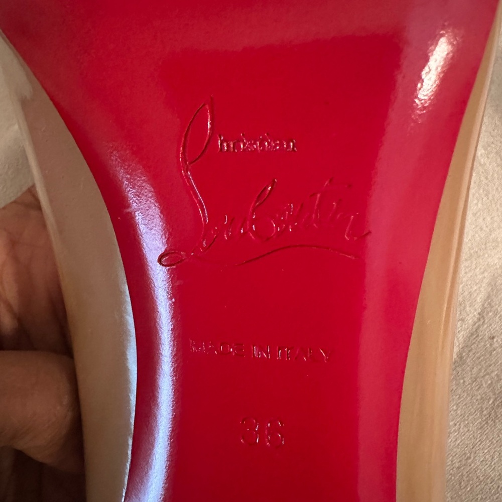 Christian Louboutin Women's Tan Pumps - Picture 5 of 6